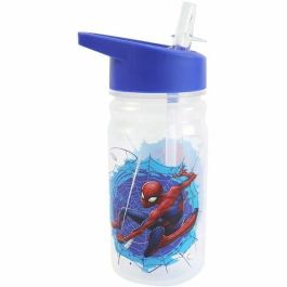 Fun House Vajilla Spiderman FUN3524550064741 - Vaso, plato Ø22 cm y Ø16 cm, cubiertos, botella agua y caja aperitivos