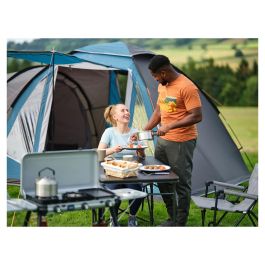 Campingaz Kitchen 2 Multi Cook Plus - Parrilla Portátil Plegable 3 Zonas Capa Antiadherente - Ref. 2213312