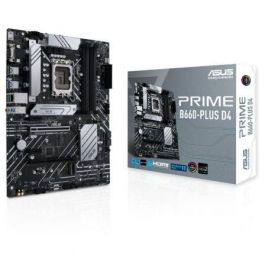 Asus 90MB18X0-M1EAY0 Placa Base Prime B660-PLUS D4 Socket 1700 Intel B660 DDR4 ATX con PCIe 4.0, 3x M.2 y 2.5Gb Ethernet