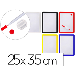 Csp Pizarra blanca magnética 25x35 cm con rotulador y borrador Precio: 16.59000024. SKU: B1ES6DYC69