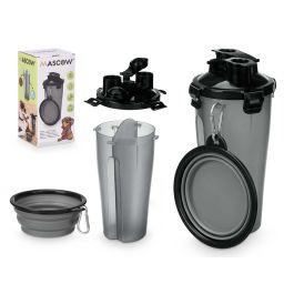 Set Botella Doble Comedero Mascow 11x23x11 cm - Azul/Transparente (12 Unidades) Precio: 62.50000053. SKU: B1HW78KXB8