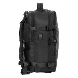 Safta Mochila de Viaje para Cabina, Apta para Portátil de hasta 15,6 Pulgadas, en Color Negro y Dimensiones 440x290x190 mm