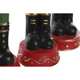 DKD Home Decor Figura Navidad Tradicional Cascanueces Magnesia Multicolor. Set de 3 Unidades (13x48x14 cm)