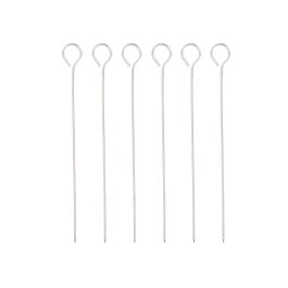 Set 6 Pinchos Brocheta Metal 25 cm Kinvara - Hierro Plata (36 Unidades) Set 6 Pinchos Brocheta Metal 25 cm Kinvara - Hierro Plata (36 Unidades)