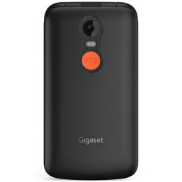 Gigaset GL595 Teléfono Concha para Personas Mayores Dual SIM Negro IP44 con Linterna 2.8"