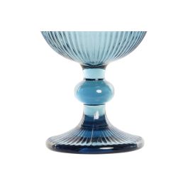 DKD Home Decor Copa de Cristal Basicos Azul, Set de 6 Copas de 240ml con Diseño Rayado - Apto Lavavajillas y Microondas DKD Home Decor Copa de Cristal Basicos Azul, Set de 6 Copas de 240ml con Diseño Rayado - Apto Lavavajillas y Microondas
