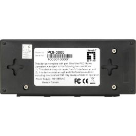 Level One POI-3000 GB Inyector PoE Gigabit High Power, 30W, Negro