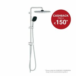 Grohe 26698001 Columna de Ducha Vitalio Comfort 250 con Desviador Manual, Ahorro de Agua, Cromo