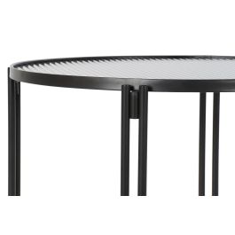 DKD Home Decor Mesa Centro Loft Negro con Estructura de Metal y Tapa de Cristal 63x63x46 cm DKD Home Decor Mesa Centro Loft Negro con Estructura de Metal y Tapa de Cristal 63x63x46 cm
