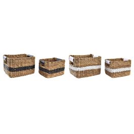 Cesta Colonial DKD Home Decor Negro Blanco 25 x 20 x 32 cm Set de 2 (2 Unidades) Precio: 57.49999981. SKU: S3028984