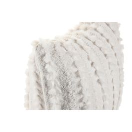 DKD Home Decor Cojín Urban Crudo 45 x 45 cm (2 Unidades) de poliéster con cremallera y chenilla