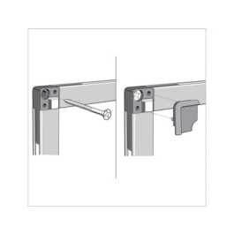 Tablero Corcho Nobo Essence Marco Aluminio 90X120 Cm