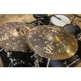 Zildjian Set de Platos S Dark: Hi Hat 14", Crash 16", Crash 18", Ride 20" para Sonido Oscuro y Explosivo