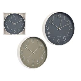 Giftdecor Reloj Redondo Sencillo de 30 cm, Colores Surtidos en Plástico y Vidrio (12 Unidades) Precio: 66.50000038. SKU: B1AVLAPQQ9