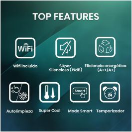 Hisense Aire Acondicionado Split 1x1 Inverter con Wi-Fi, Modo Smart, A++/A+ Hisense Aire Acondicionado Split 1x1 Inverter con Wi-Fi, Modo Smart, A++/A+