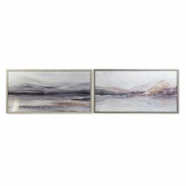 Cuadro Moderno DKD Home Decor Gris Blanco 4.5 x 64 x 124 cm (2 Unidades) Precio: 142.78999944. SKU: S3028249