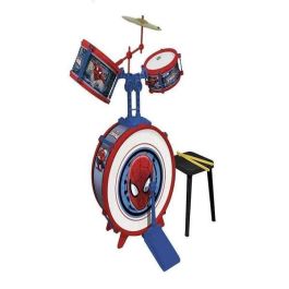 Bateria spiderman 3 elementos c/ banqueta 75x50x54