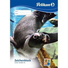 Pelikan C3/20 - Bloc de Hojas Papel Bellas Artes A3, 20 Hojas, 100 g/m², para Niños/Niñas, FSC-Mix
