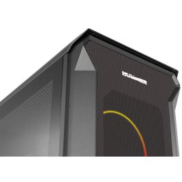 NOX Hummer Quantum Mini Torre ARGB con 4 Ventiladores de 120mm, Chasis de Cristal Templado, Soporte Placas ATX/mATX/ITX, Negro