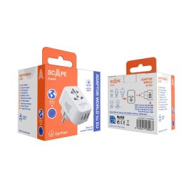 Ladrón de enchufe Scape Travel 830C-DE Plástico