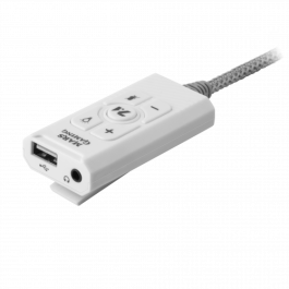 Mars Gaming Tarjeta Sonido Externa USB 7.1 MSC2W Blanca para PC PS5 PS4 Switch Mac