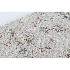 DKD Home Decor Alfombra de Pasillo Árabe Lucy Beige de Algodón y Chenilla 240 x 60 cm