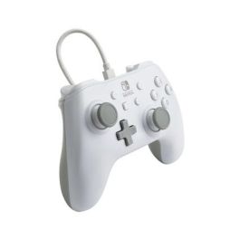 Mando con Cable PowerA para Nintendo Switch - Blanco Mate, Licencia Oficial, Diseño Ergonómico, Ref: 1517033-01 Mando con Cable PowerA para Nintendo Switch - Blanco Mate, Licencia Oficial, Diseño Ergonómico, Ref: 1517033-01