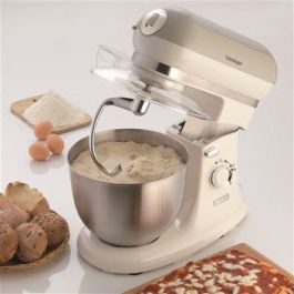 Ariete 1588/03 Robot de Cocina Vintage Beige con Bol de Acero Inoxidable y 10 Velocidades