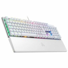 Newskill Teclado Gaming Serike V2 Mecánico 100% Español Blanco, Aluminio, Retroiluminación RGB, Switches Intercambiables NewSwitch (104 Teclas)