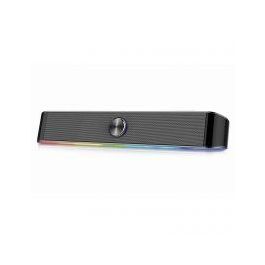 Ewent EW3525 Soundbar Estéreo 2.0 Canales 6W Negro, Bluetooth, Ideal para Gaming