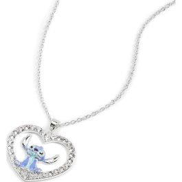PEERS HARDY Colgante Corazon Stitch Disney de latón plateado
