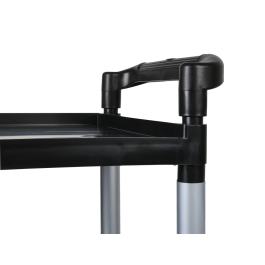 Q-connect Carro de Servicio Multifuncional con 3 Estantes de Polipropileno 830x420x970 mm