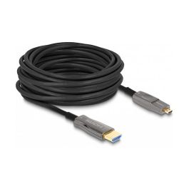 Delock Cable Activo Óptico HDMI 5 en 1 8K 60Hz 10m, Tipo A y Micro HDMI, HDR, HDCP 2.2, 144Hz, Fibra Óptica, Negro/Gris Precio: 148.2976. SKU: B18Y66LMRB