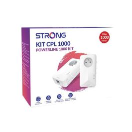 Kit CPL - STRONG - Powerline 1000 Duo - Toma filtrada - 2 adaptadores - Alta velocidad hasta 1000 Mbit/s Kit CPL - STRONG - Powerline 1000 Duo - Toma filtrada - 2 adaptadores - Alta velocidad hasta 1000 Mbit/s