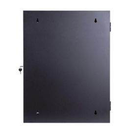 MicroConnect Armario mural de 19" 9HU Fondo 550mm, doble cuerpo, para CCTV y control de acceso, color negro RAL9004