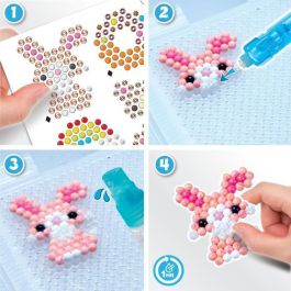 Aquabeads 35087 Estudio de Manualidades, 900+ abalorios 25 colores, con formas variadas, acuarela y accesorios. Edad +4.