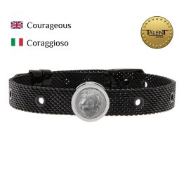 Pulsera Unisex Courageous Talent Jewels TJA-5-05-03-2-235 Negro