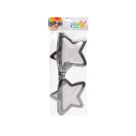 Gafas Estrellas Plateado XXL para Fiestas y Disfraces - Complemento Divertido y Brillante