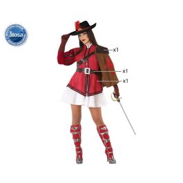 Disfraz Mosquetera Rojo Mujer Adulto XS-S