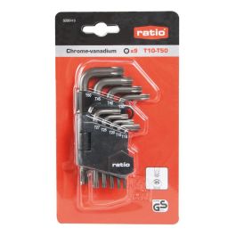 Ratio Juego 9 Llaves Torx Acodada T10-T50 Precio: 14.49999991. SKU: B1G59XQRCF