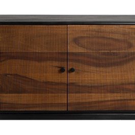 Aparador Marrón-Negro Madera Salón 160 X 40 X 75 cm