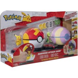 2 Poké Balls con sus Pokémon y 6 discos de ataque - BANDAI - Pokémon - Poké Ball ataque sorpresa Pikachu vs Arcko - Juego 2 Poké Balls con sus Pokémon y 6 discos de ataque - BANDAI - Pokémon - Poké Ball ataque sorpresa Pikachu vs Arcko - Juego