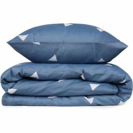 Juego de Cama 220x240 cm + 2 Fundas de Almohada 60x60 cm 65% Algodón 35% Poliéster Azul ASI8681875217148
