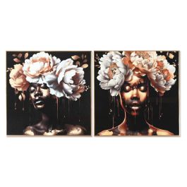 Cuadro Glam DKD Home Decor Negro Dorado 3.5 x 80 x 80 cm (2 Unidades) Precio: 124.50000002. SKU: B1JV8JKCPQ