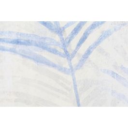 DKD Home Decor Cuadro Escandinavo Diseño Planta Lienzo y PS Azul Blanco 83x123x4.5 cm (Set de 2 Unidades)
