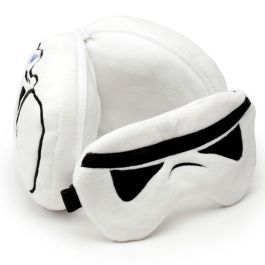 Puckator Stormtrooper Star Wars Relaxeazzz - Almohada de Viaje con Antifaz - Soldado Imperial de Poliéster