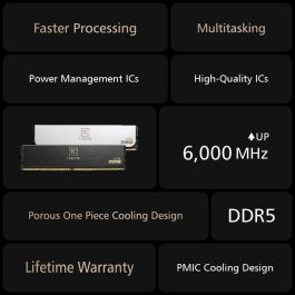 Team Group CTCED532G6000HC30DC01 T-CREATE EXPERT Módulo de Memoria RAM 32 GB (2x16 GB) DDR5 6000 MHz CL30 para PC Negro