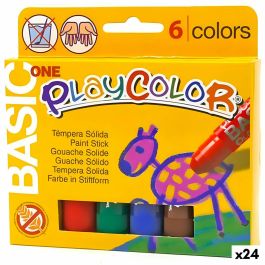 Témperas sólidas Playcolor Basic One Multicolor (24 Unidades) Témperas sólidas Playcolor Basic One Multicolor (24 Unidades)