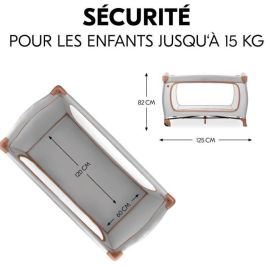 Hauck HAU1731647229433 Cuna de Viaje Sleep N Play Go Plus 60x120 cm Plegable con Ruedas desde el Nacimiento, Corcho Polvoriento