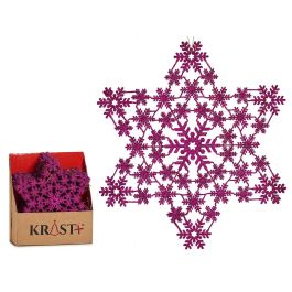 Adorno Estrella Navidad Fucsia Krist+ 32x32 cm (48 Unidades) Precio: 73.94999942. SKU: B1DZTZ8EFC